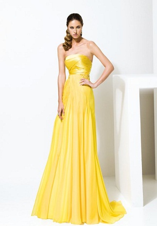 Sarı Elbise Modelleri