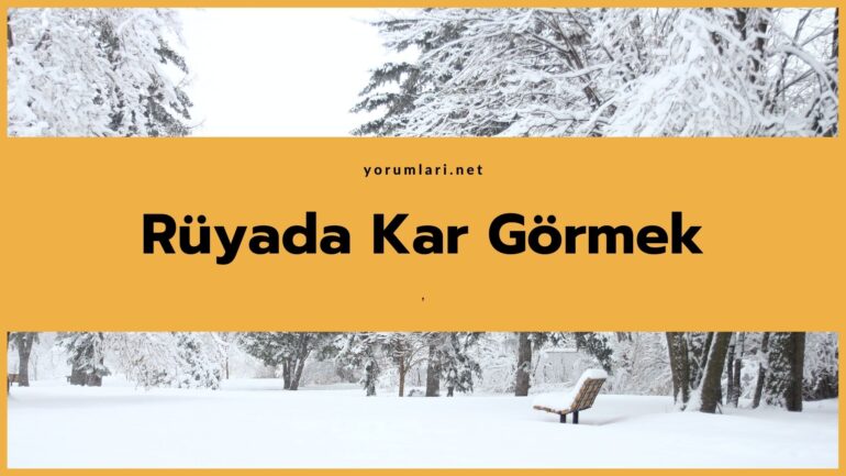 Rüyada Kar Görmek | Rüyada Kar Yağdığını Görmek